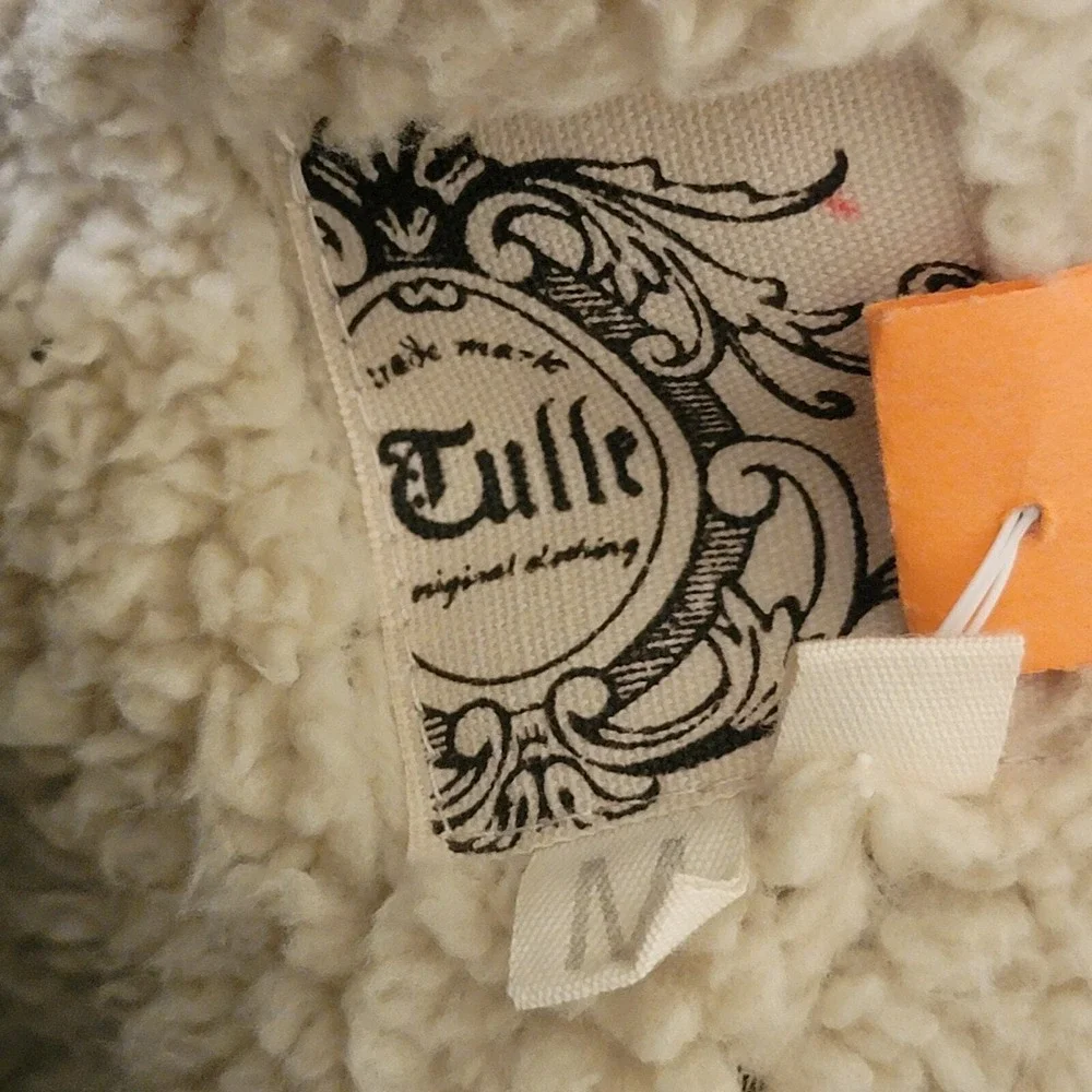 Tulle tweed sherpa